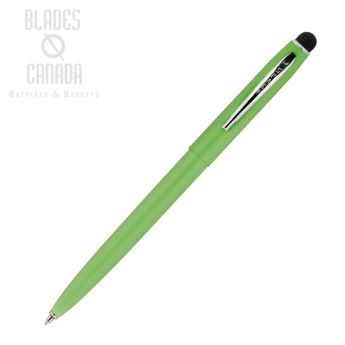 Fisher Space Pen Cap-O-Matic Pen, Powder Green and Chrome w/Stylus, FPM4GRCT/S